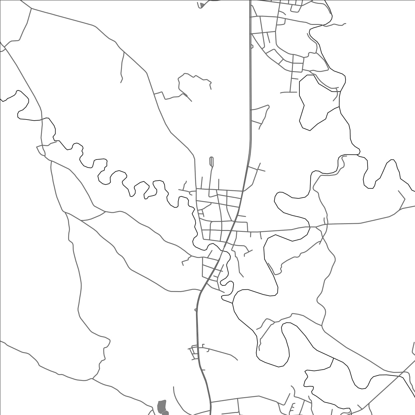 ROAD MAP OF LOUANG NAMTHA, LAOS BY MAPBAKES