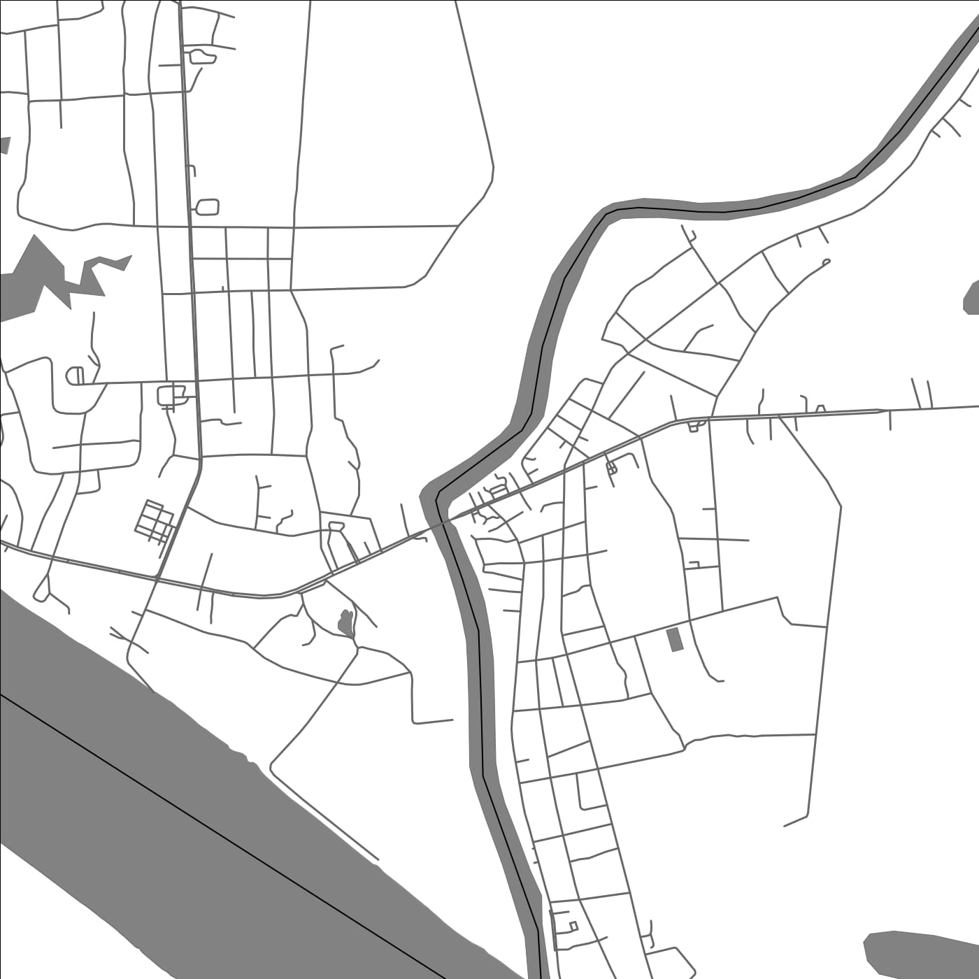 ROAD MAP OF PAKXAN, LAOS BY MAPBAKES