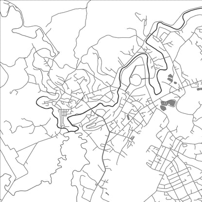 ROAD MAP OF XAI, LAOS BY MAPBAKES