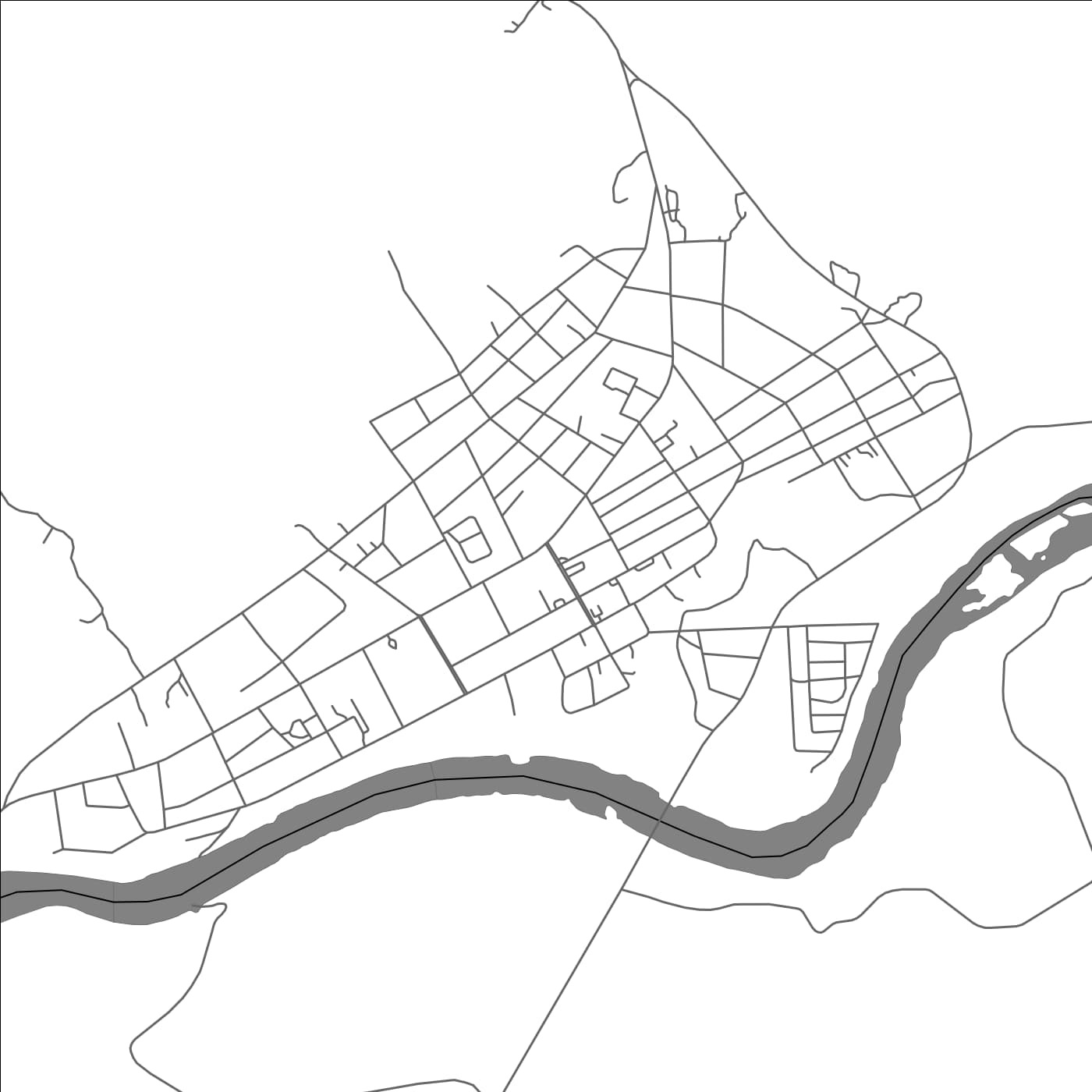 ROAD MAP OF XÉKONG, LAOS BY MAPBAKES