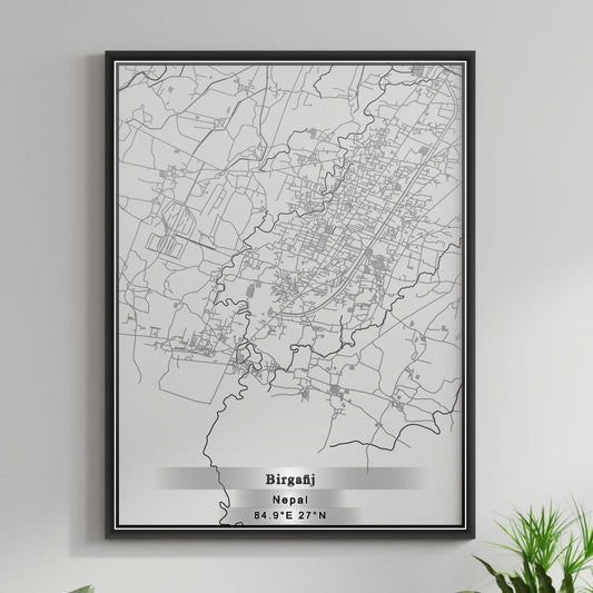ROAD MAP OF BIRGANJ, NEPAL BY MAPBAKES