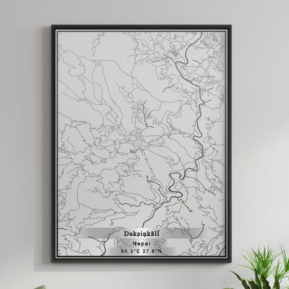 ROAD MAP OF DAKSINKALI, NEPAL BY MAPBAKES