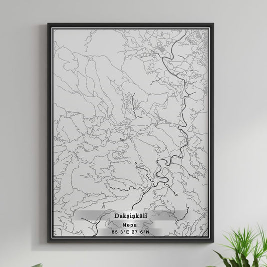 ROAD MAP OF DAKSINKALI, NEPAL BY MAPBAKES