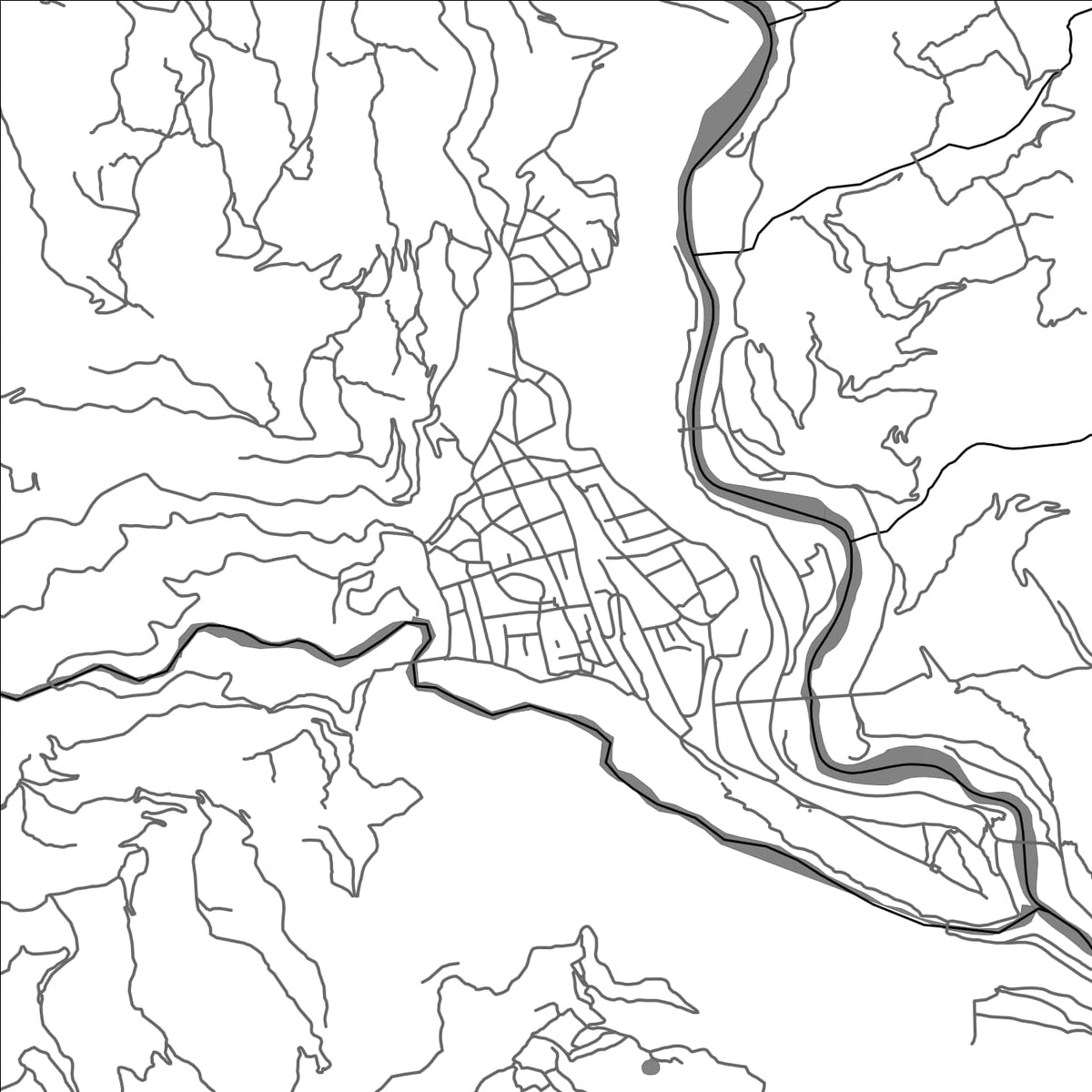 ROAD MAP OF BAGLUNG, NEPAL BY MAPBAKES