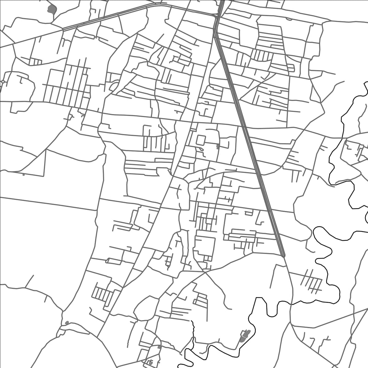 ROAD MAP OF BHAIRAHAWA, NEPAL BY MAPBAKES