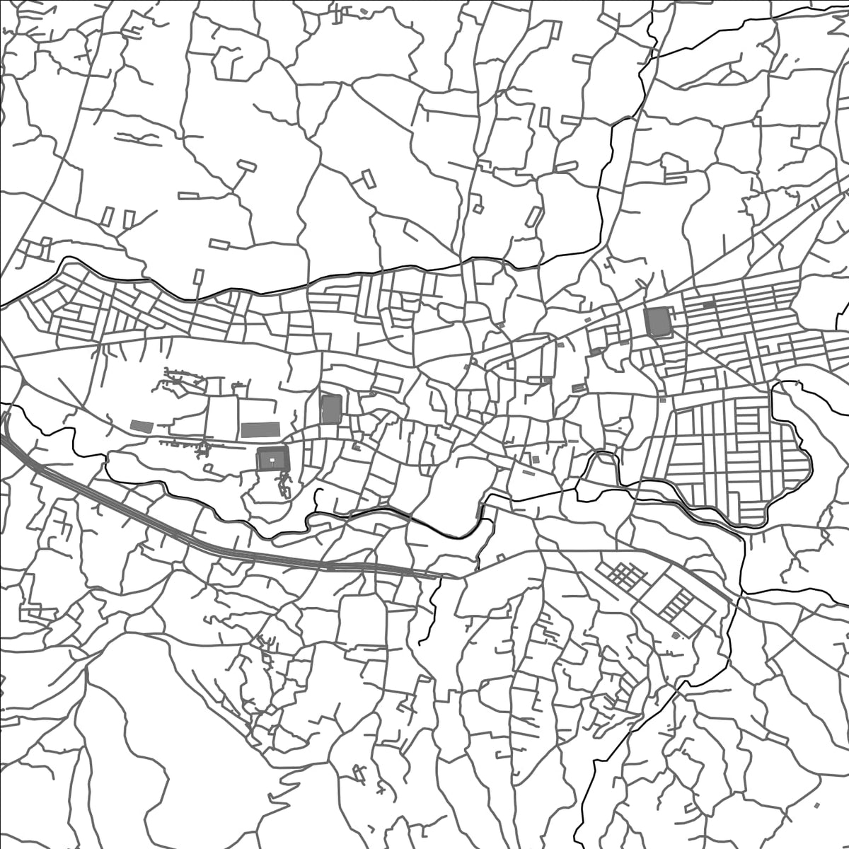 ROAD MAP OF BHAKTAPUR, NEPAL BY MAPBAKES