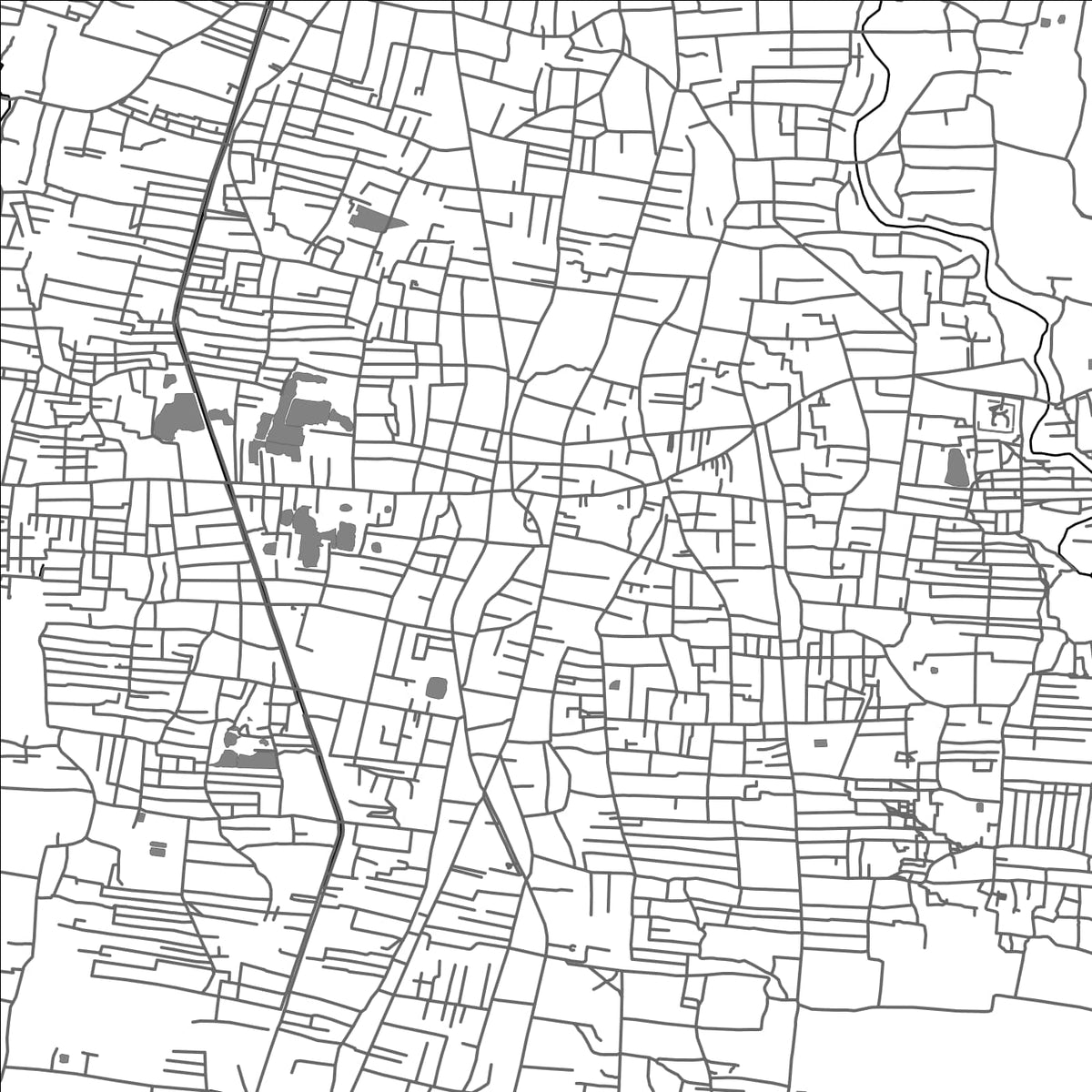 ROAD MAP OF BIRATNAGAR, NEPAL BY MAPBAKES