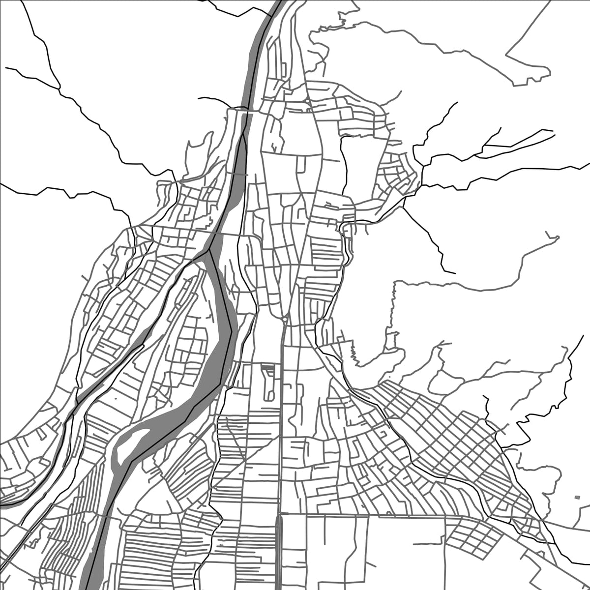 ROAD MAP OF BUTWAL, NEPAL BY MAPBAKES