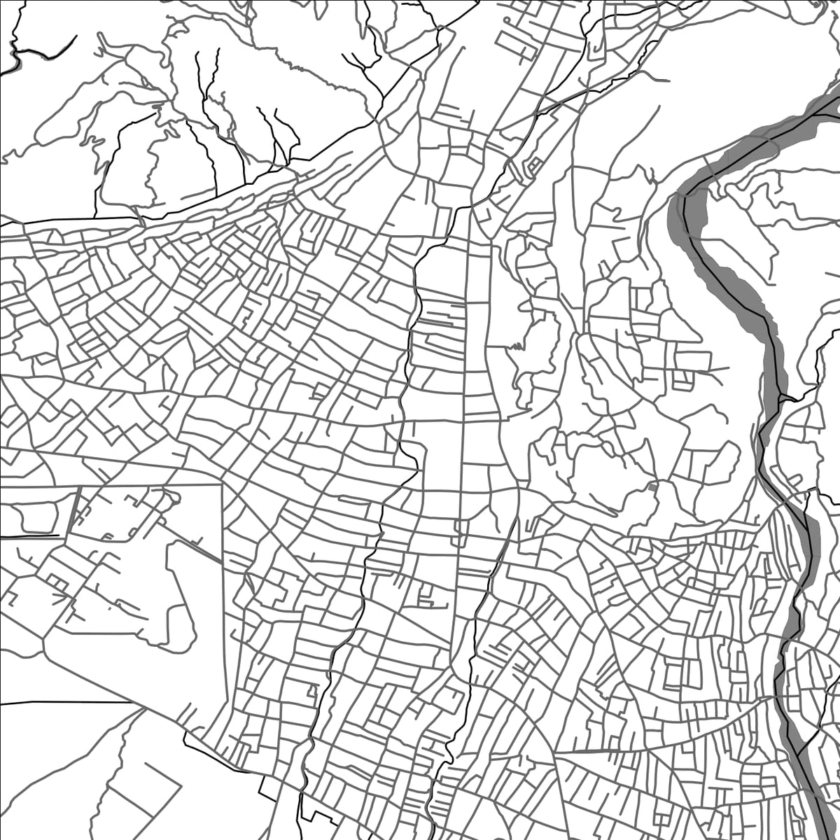 ROAD MAP OF DHARAN, NEPAL BY MAPBAKES