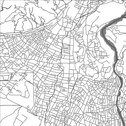 ROAD MAP OF DHARAN, NEPAL BY MAPBAKES