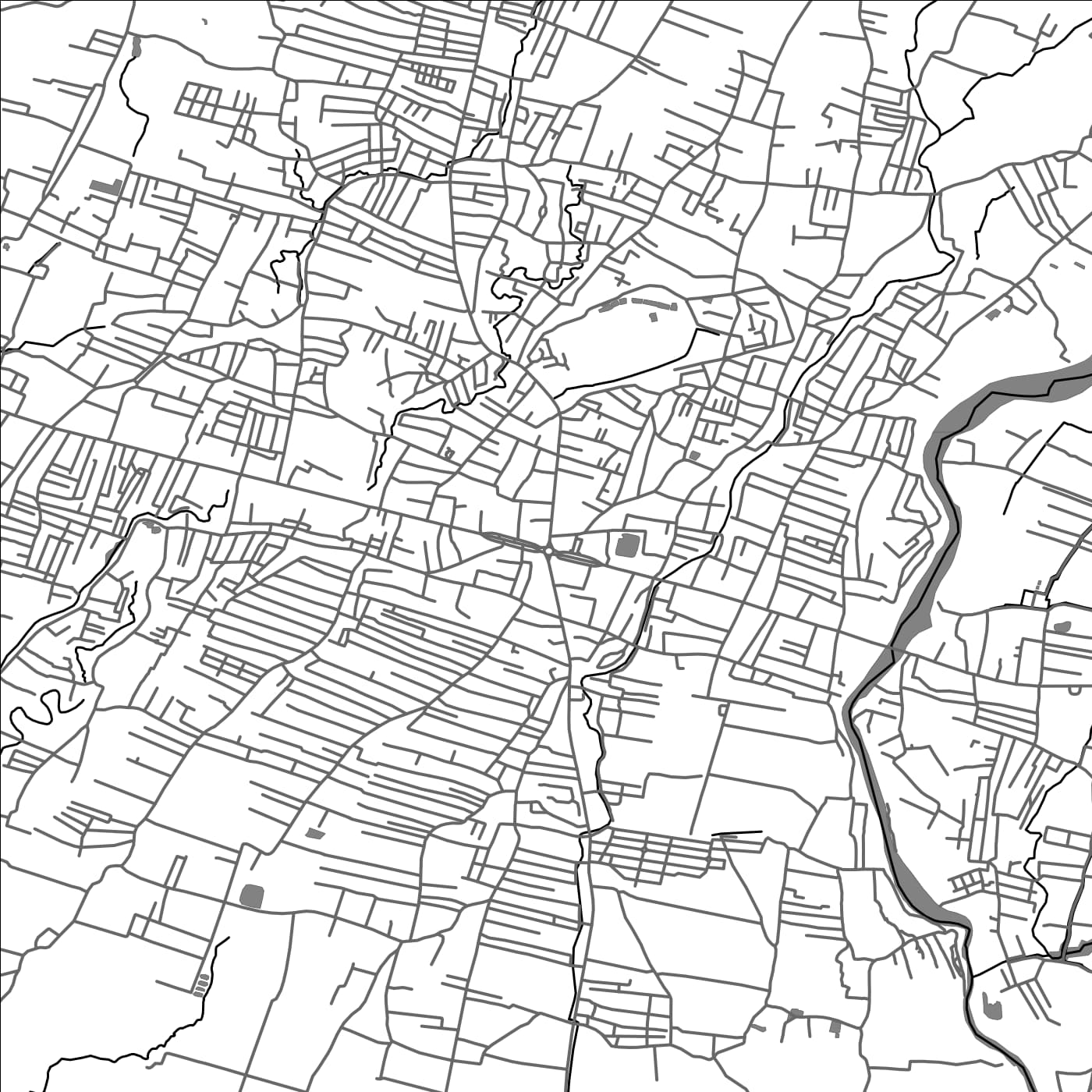 ROAD MAP OF ITAHARI, NEPAL BY MAPBAKES