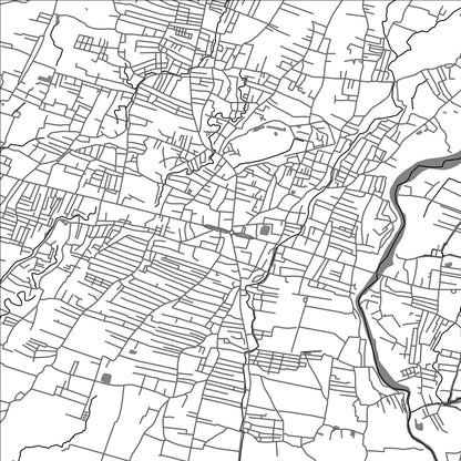 ROAD MAP OF ITAHARI, NEPAL BY MAPBAKES