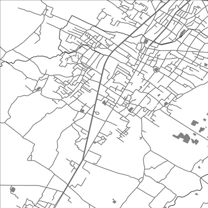 ROAD MAP OF NEPALGANJ, NEPAL BY MAPBAKES