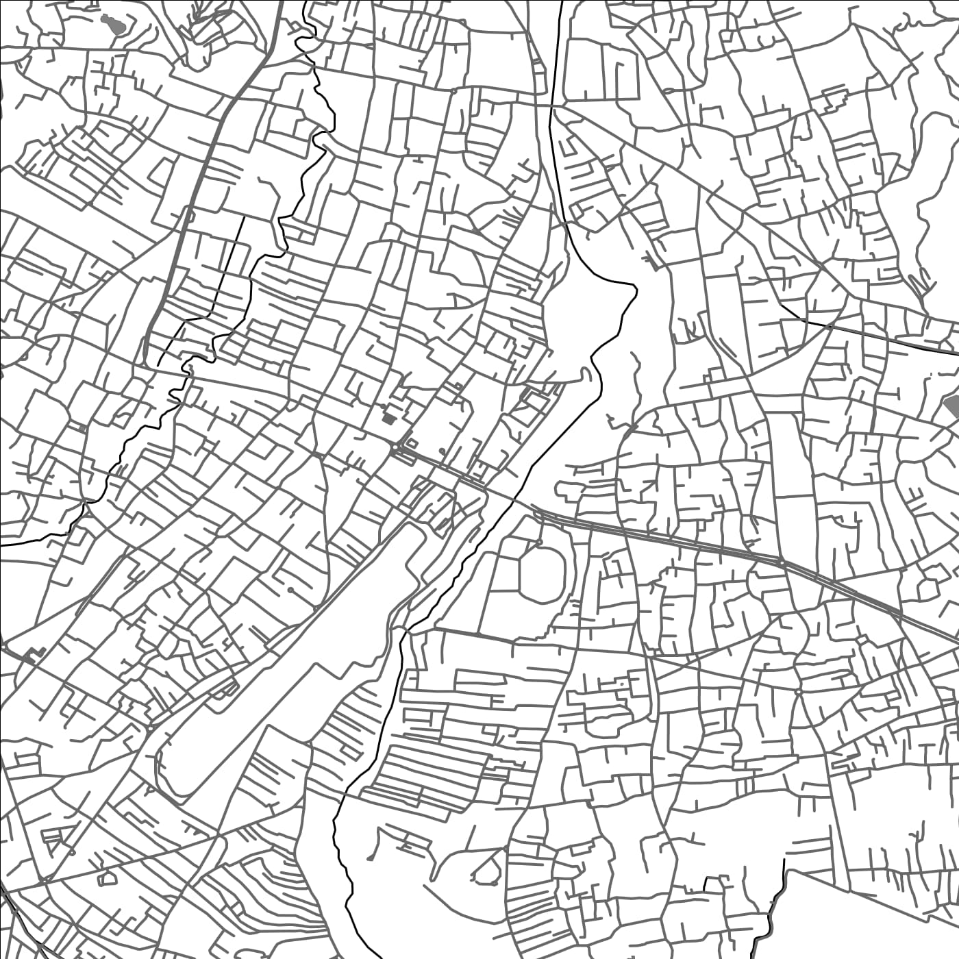 ROAD MAP OF POKHARA, NEPAL BY MAPBAKES