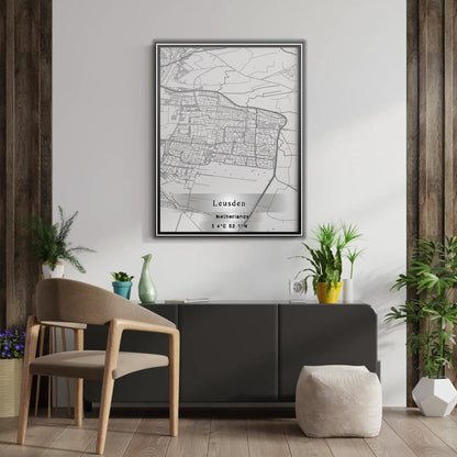 ROAD MAP OF LEUSDEN, NETHERLANDS BY MAPBAKES
