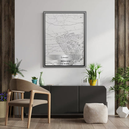 ROAD MAP OF LOSSER, NETHERLANDS BY MAPBAKES