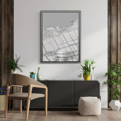 ROAD MAP OF WERVERSHOOF, NETHERLANDS BY MAPBAKES