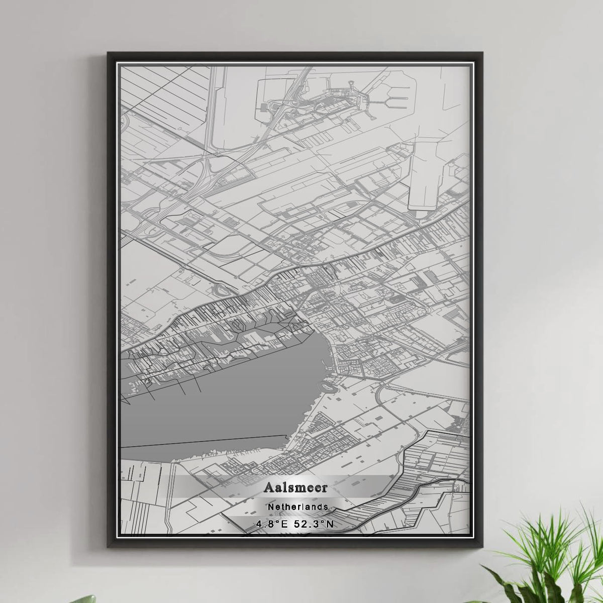 ROAD MAP OF AALSMEER, NETHERLANDS BY MAPBAKES