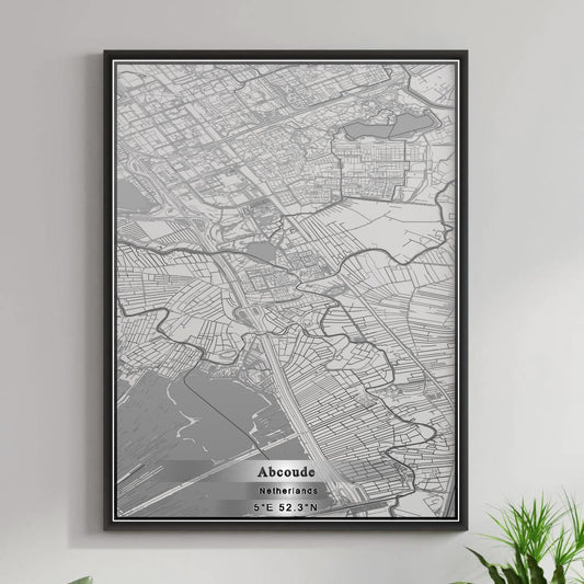 ROAD MAP OF ABCOUDE, NETHERLANDS BY MAPBAKES