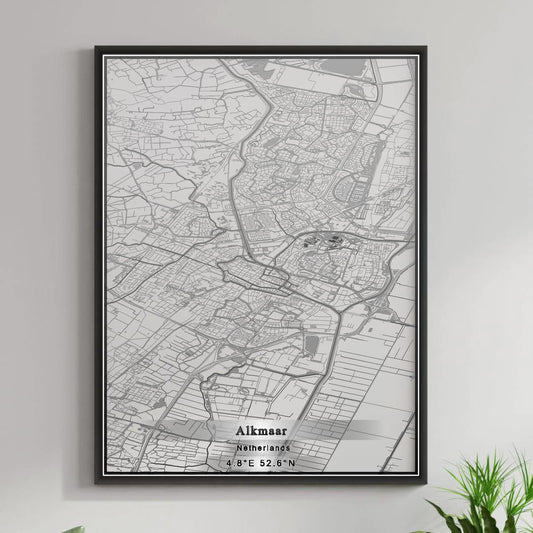 ROAD MAP OF ALKMAAR, NETHERLANDS BY MAPBAKES