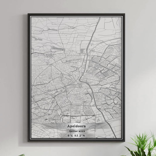 ROAD MAP OF APELDOORN, NETHERLANDS BY MAPBAKES