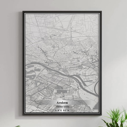 ROAD MAP OF ARNHEM, NETHERLANDS BY MAPBAKES