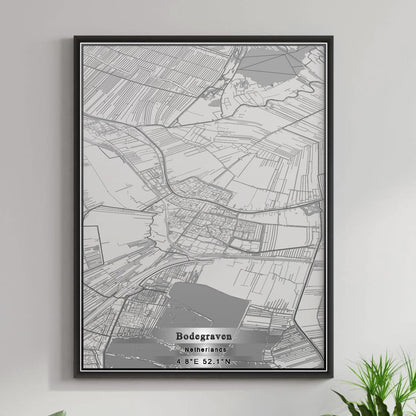 ROAD MAP OF BODEGRAVEN, NETHERLANDS BY MAPBAKES