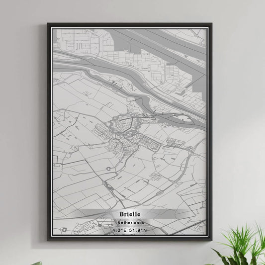 ROAD MAP OF BRIELLE, NETHERLANDS BY MAPBAKES