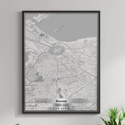 ROAD MAP OF BUSSUM, NETHERLANDS BY MAPBAKES