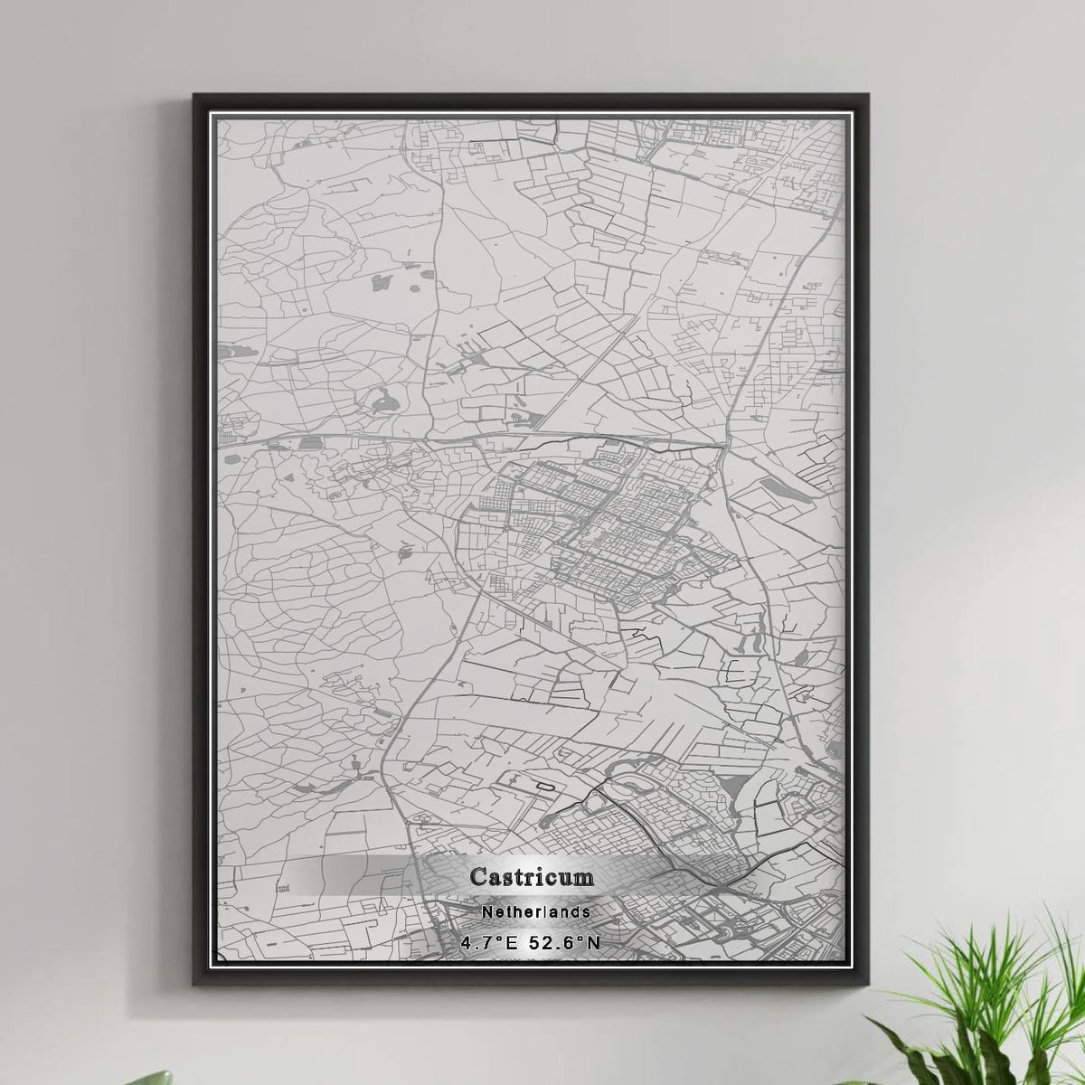 ROAD MAP OF CASTRICUM, NETHERLANDS BY MAPBAKES