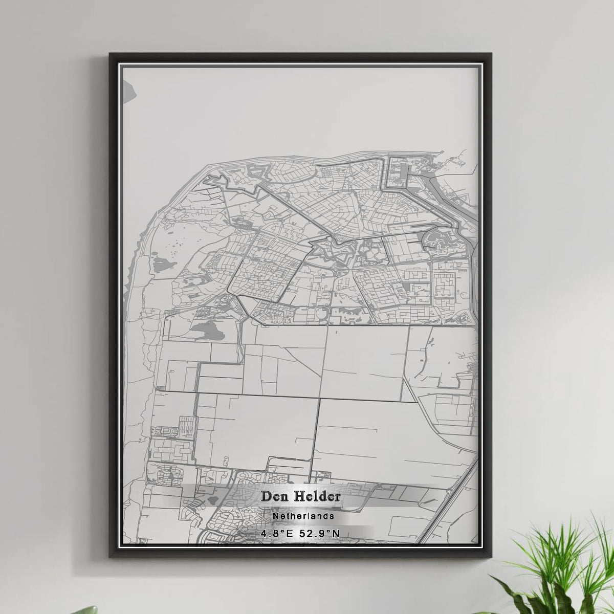 ROAD MAP OF DEN HELDER, NETHERLANDS BY MAPBAKES