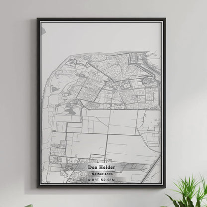 ROAD MAP OF DEN HELDER, NETHERLANDS BY MAPBAKES