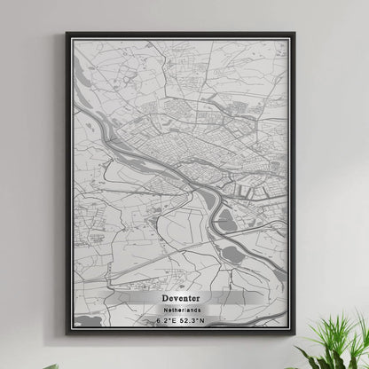 ROAD MAP OF DEVENTER, NETHERLANDS BY MAPBAKES