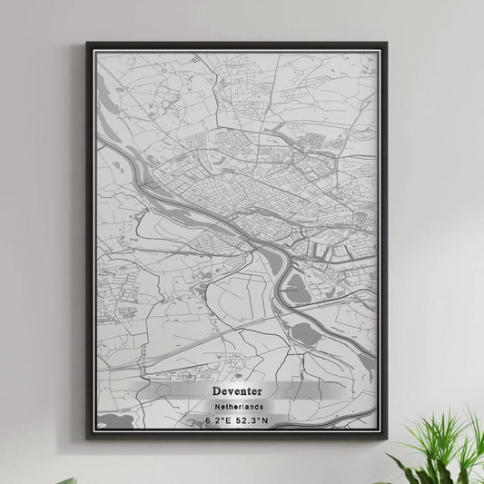ROAD MAP OF DEVENTER, NETHERLANDS BY MAPBAKES