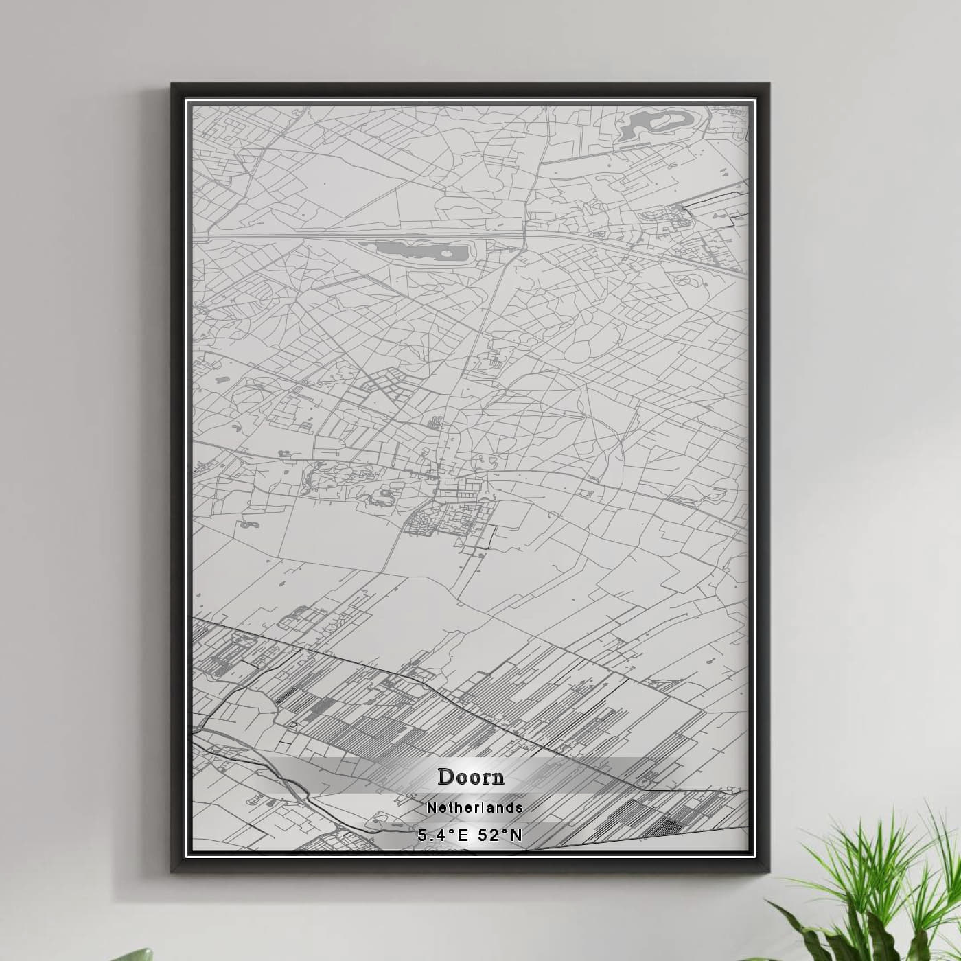 ROAD MAP OF DOORN, NETHERLANDS BY MAPBAKES