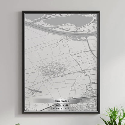 ROAD MAP OF DRIMMELEN, NETHERLANDS BY MAPBAKES