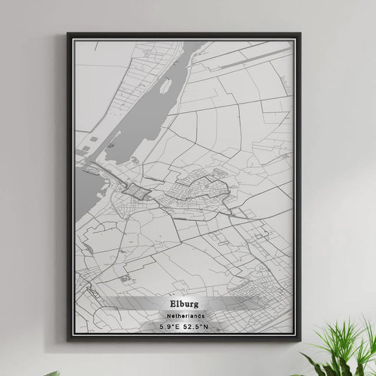 ROAD MAP OF ELBURG, NETHERLANDS BY MAPBAKES