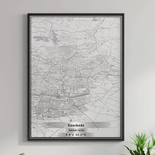 ROAD MAP OF ENSCHEDE, NETHERLANDS BY MAPBAKES