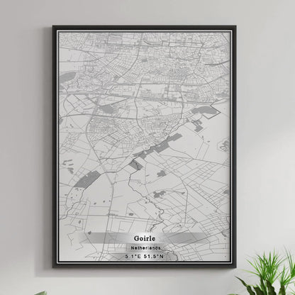 ROAD MAP OF GOIRLE, NETHERLANDS BY MAPBAKES