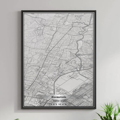 ROAD MAP OF HEEMSTEDE, NETHERLANDS BY MAPBAKES