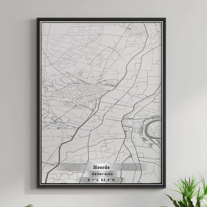 ROAD MAP OF HEERDE, NETHERLANDS BY MAPBAKES