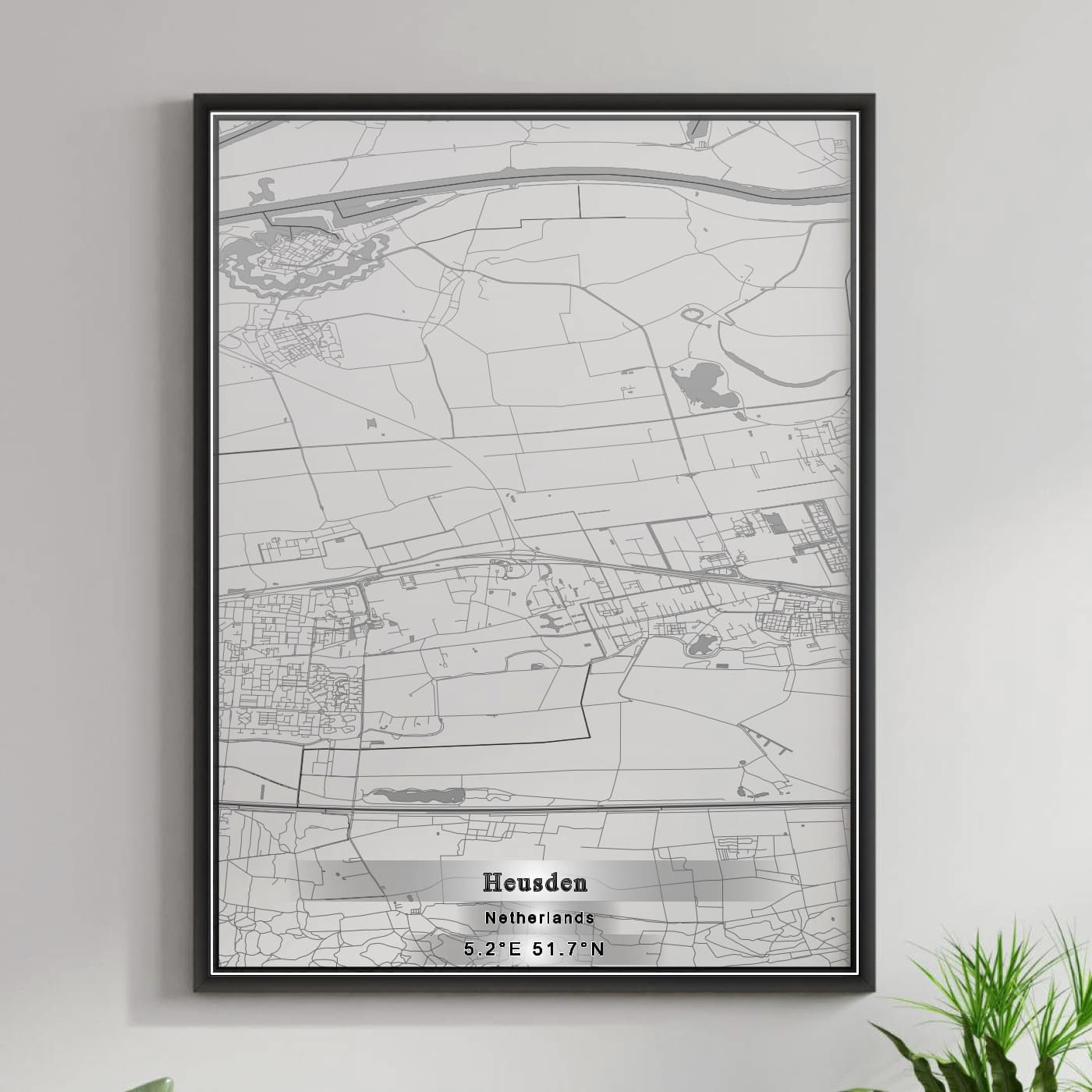 ROAD MAP OF HEUSDEN, NETHERLANDS BY MAPBAKES