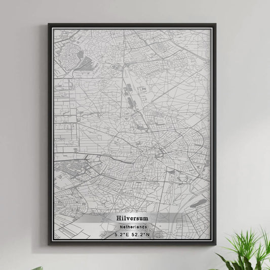 ROAD MAP OF HILVERSUM, NETHERLANDS BY MAPBAKES