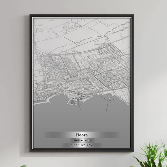 ROAD MAP OF HOORN, NETHERLANDS BY MAPBAKES