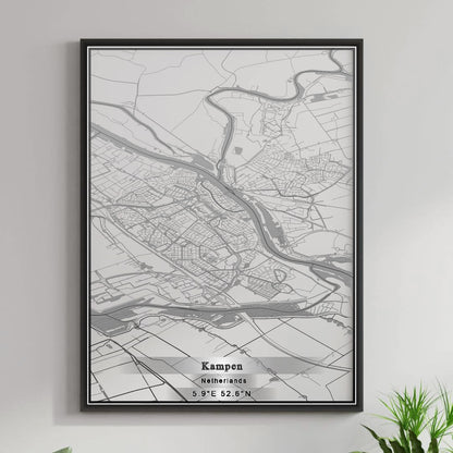 ROAD MAP OF KAMPEN, NETHERLANDS BY MAPBAKES