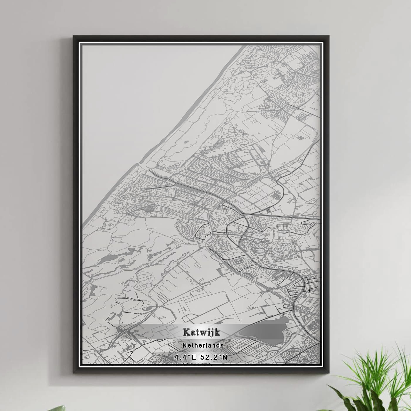 ROAD MAP OF KATWIJK, NETHERLANDS BY MAPBAKES