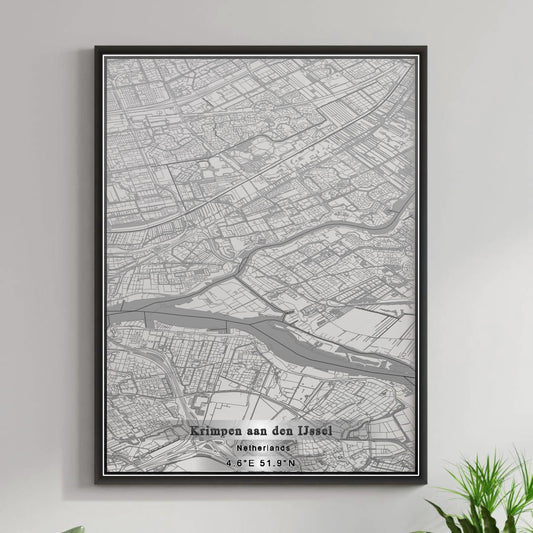 ROAD MAP OF KRIMPEN AAN DEN IJSSEL, NETHERLANDS BY MAPBAKES