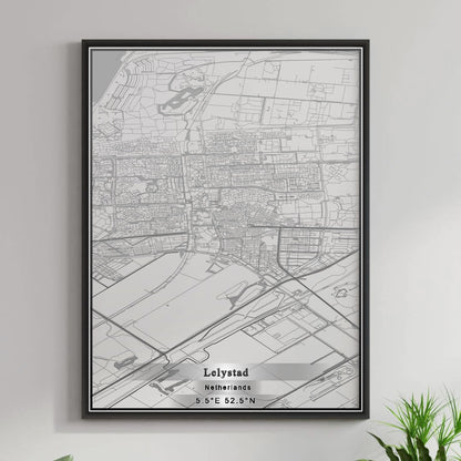ROAD MAP OF LELYSTAD, NETHERLANDS BY MAPBAKES