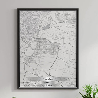 ROAD MAP OF LEUSDEN, NETHERLANDS BY MAPBAKES