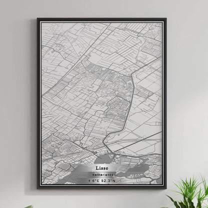 ROAD MAP OF LISSE, NETHERLANDS BY MAPBAKES